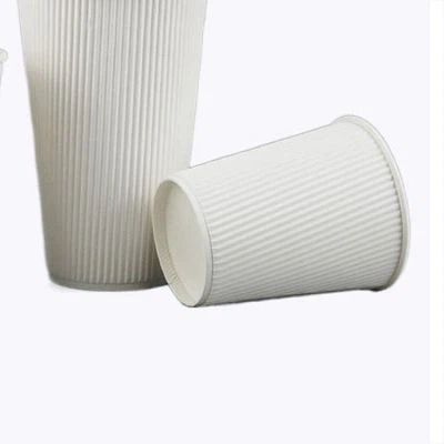 White insulated corrugated paper cup (3)(001)